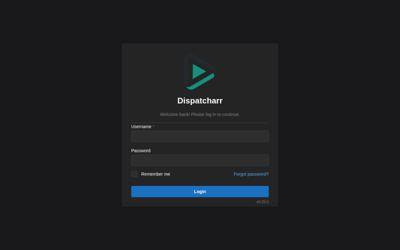 File:Dispatcharr-login-on-pmss-20261024.png